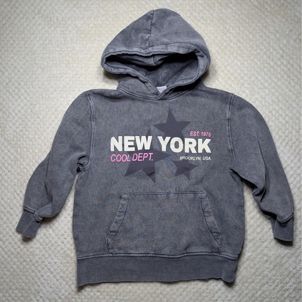 ZARA Kids Graphic‎ Hoodie | New York Brooklyn | Size 6–7
